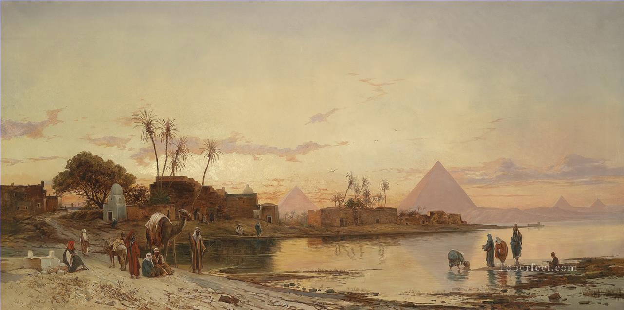 am nilufer Hermann David Salomon Corrodi paisaje orientalista Pintura al óleo